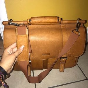 Colombian Leather Flapover Computer Case